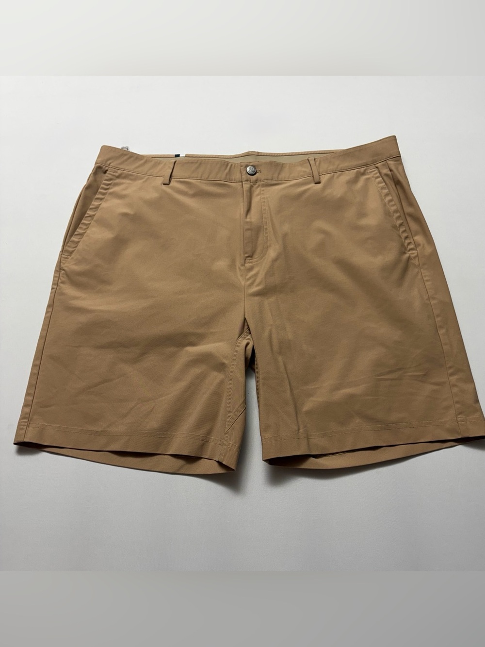 Rhoback Mens 42 Delta Looper Shorts tan 9” Inseam Golf Shorts